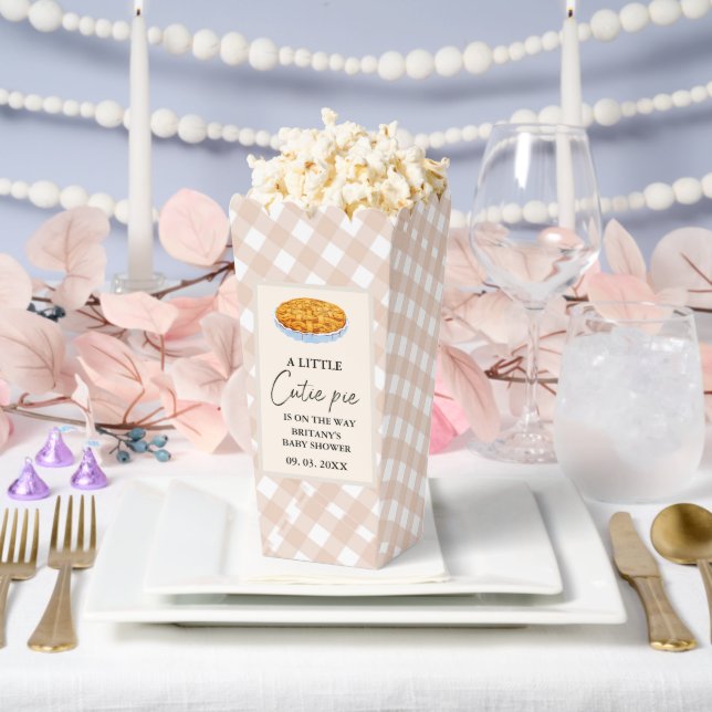 Boho Little Cutie Pie Thanksgiving Baby Shower  Favor Boxes (Wedding)