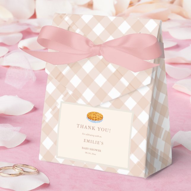 Boho Little Cutie Pie Thanksgiving Baby Shower  Favor Boxes (Wedding)