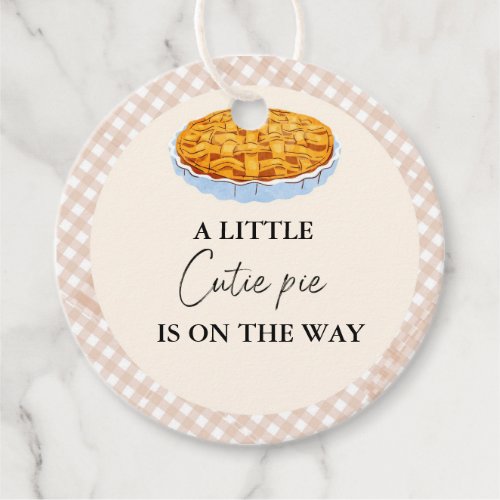 Boho Little Cutie Pie Thanksgiving Baby Shower Favor Tags