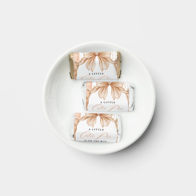 Boho Little Cutie Pie Thanksgiving Baby Shower Hershey's Miniatures (Plate)