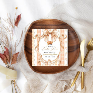 Boho Little Cutie Pie Thanksgiving Baby Shower Napkins