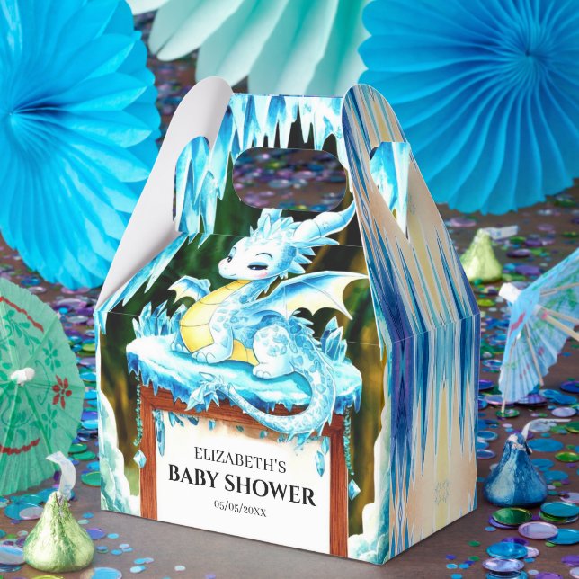 Boho Little Dragon Baby Shower Favor Boxes (Party)