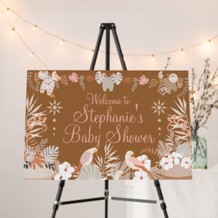 Boho Little Explorer Boy Shower Welcome Sign