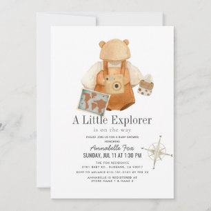 Boho Little Explorer Gender-neutral Baby Shower In Invitation
