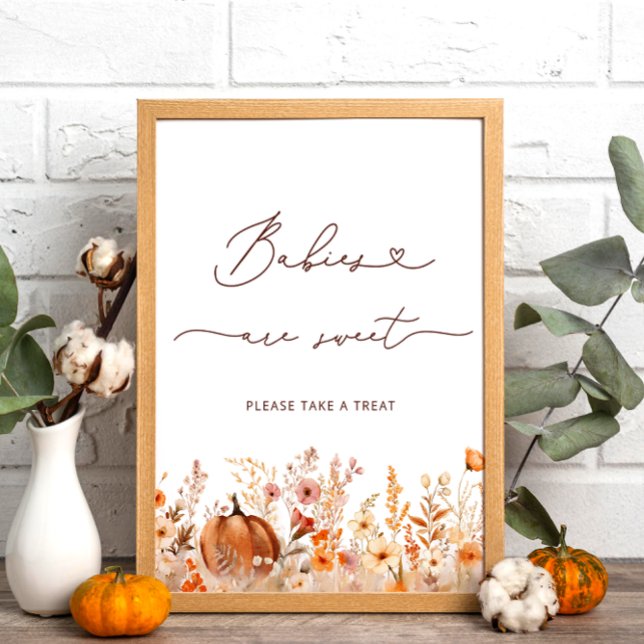 Boho Little Pumpkin Fall Babies are Sweet  Poster (Creator Uploaded)