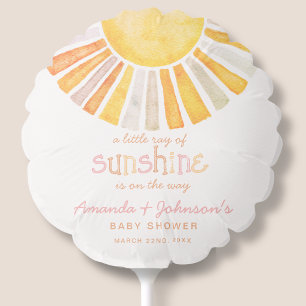 Boho Little Ray of Sunshine Baby Shower Balloon
