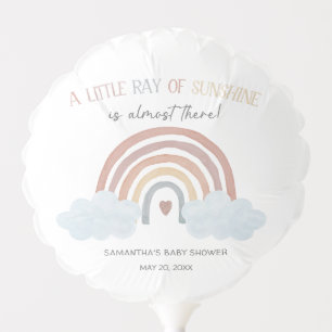 Boho Little Ray of Sunshine Baby Shower Balloon