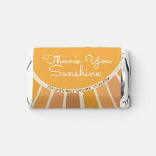 Boho Little ray of Sunshine Baby Shower Hershey's Miniatures