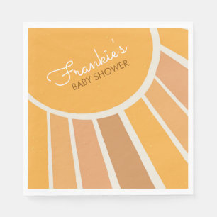 Boho Little ray of Sunshine Baby Shower Napkins