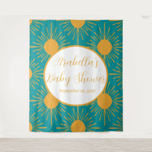 Boho Little Ray of Sunshine   Modern Sun Shower Tapestry