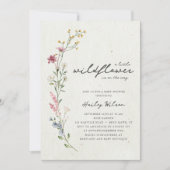 Boho Little Wildflower Baby Shower Invitation | Zazzle