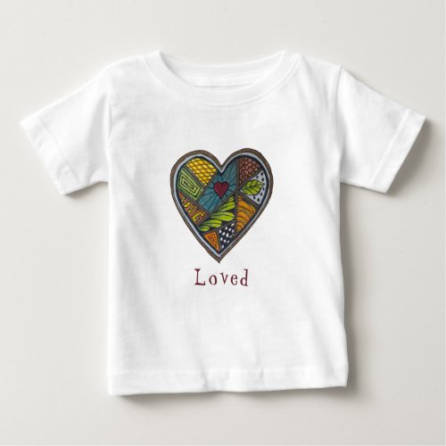 Boho Lovable Heart BabyToddler T_Shirt