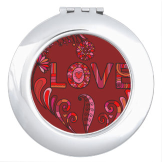 Boho Love Compact Mirror
