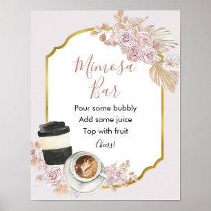 Boho Love is Brewing Bridal Shower Mimosa Bar Sign