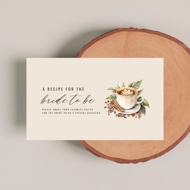 Boho Love is Brewing Coffee Bridal Shower Enclosure Card (Creator Uploaded)