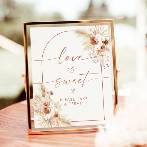 Boho Love is Sweet Shower Dessert Sign