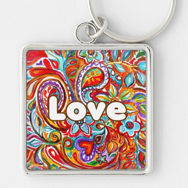 Boho Love Keychain (Front)