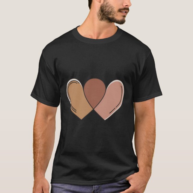 Boho Love Line Art Shirt – Minimal Aesthetic (Front)