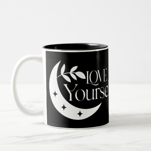 Boho Love Yourself Yoga Two_Tone Coffee Mug