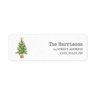 Boho Macrame Christmas Tree Label