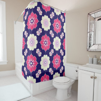 Boho Magenta Shower Curtain
