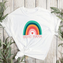 Boho Mama Rainbow Modern Bright Colors Trendy 