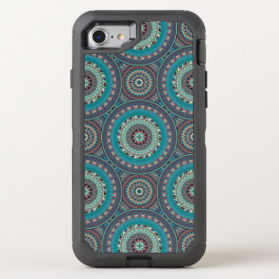 Boho mandala abstract pattern design OtterBox defender iPhone SE/8/7 case