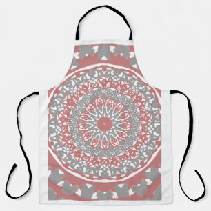 Boho Mandala Apron – Elegant Kitchen & Craft