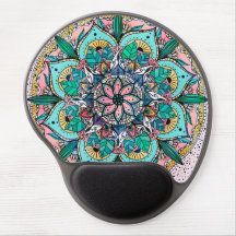 Boho Mandala Colorful Watercolor Floral