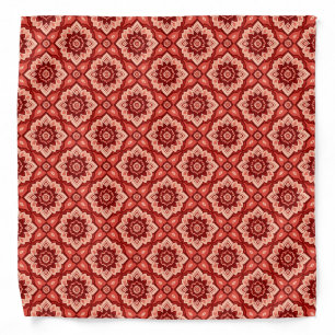 Boho Mandala Geometric Floral Pattern Bandana
