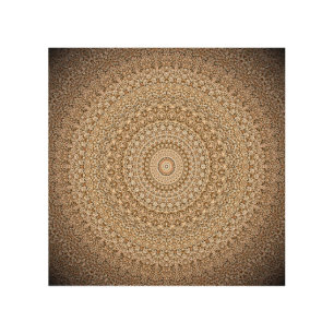 Boho Mandala Geometric Wood Wall Art