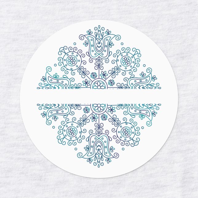 Boho Mandala Kids' Labels (Design 3)