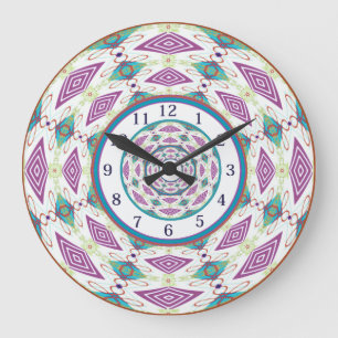 Boho Mandala Large Clock