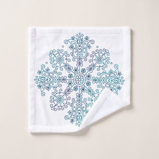 Boho Mandala Wash Cloth (Wash Cloth)
