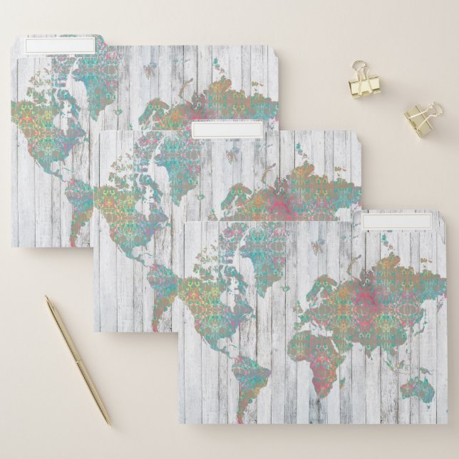 Boho Map II File Folder (Set)