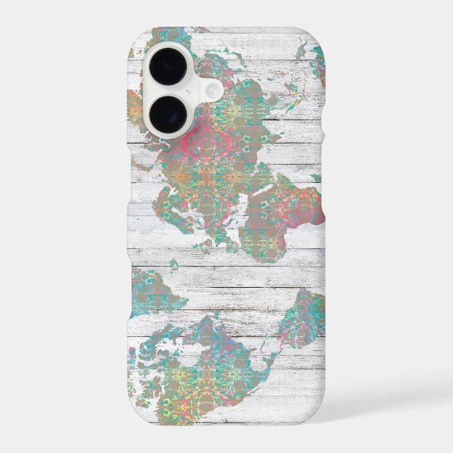 Boho Map II Iphone Case (Back)