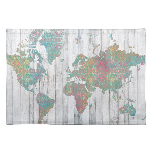 Boho Map II Placemat (Front)