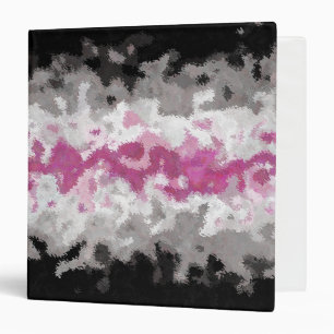 Boho Marbled Abstract Librafeminine Pride Flag 3 Ring Binder