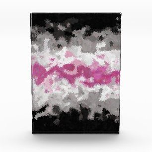 Boho Marbled Abstract Librafeminine Pride Flag Acrylic Award