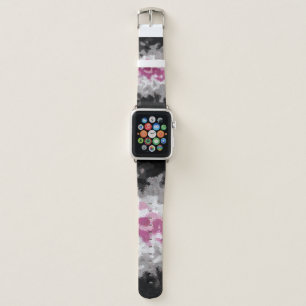 Boho Marbled Abstract Librafeminine Pride Flag Apple Watch Band