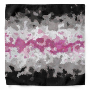 Boho Marbled Abstract Librafeminine Pride Flag Bandana