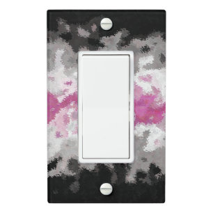 Boho Marbled Abstract Librafeminine Pride Flag Light Switch Cover
