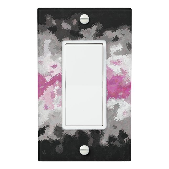 Boho Marbled Abstract Librafeminine Pride Flag Light Switch Cover (In Situ)