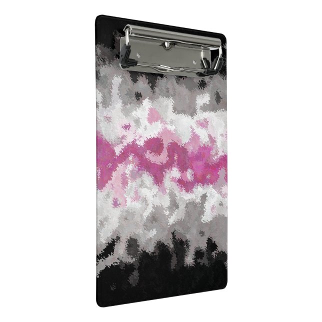 Boho Marbled Abstract Librafeminine Pride Flag Mini Clipboard (Angled)