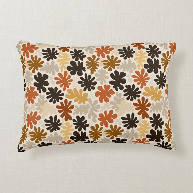 Boho Matisse Flower Pattern  Accent Pillow (Front)