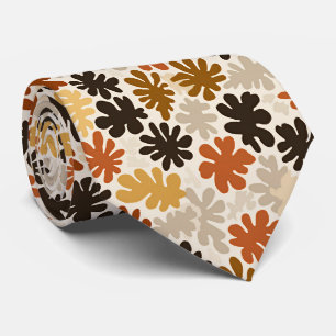 Boho Matisse Flower Pattern  Neck Tie