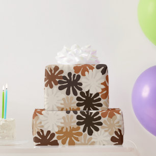 Boho Matisse Flower Pattern Wrapping Paper