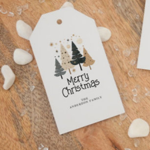 Boho Merry Christmas Gift Tags