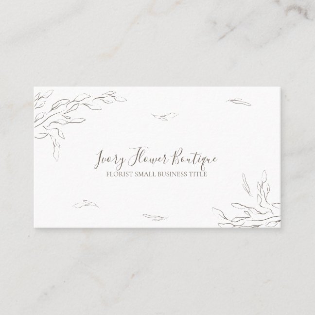 Boho Micro Wedding Planner Business Card