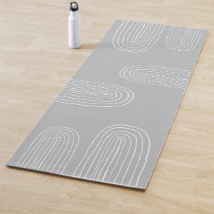 Boho Mid Century Chic Rainbow Yoga Mat